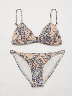 Zimmerman Floral Porcelain Quilted Tri Bikini Size: AU 3, US 8-10, UK 14, EU 42